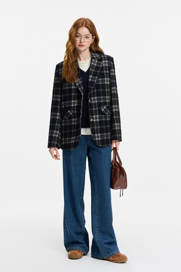 WE'DEE - 자켓 - WD_Classic plaid wool jacket