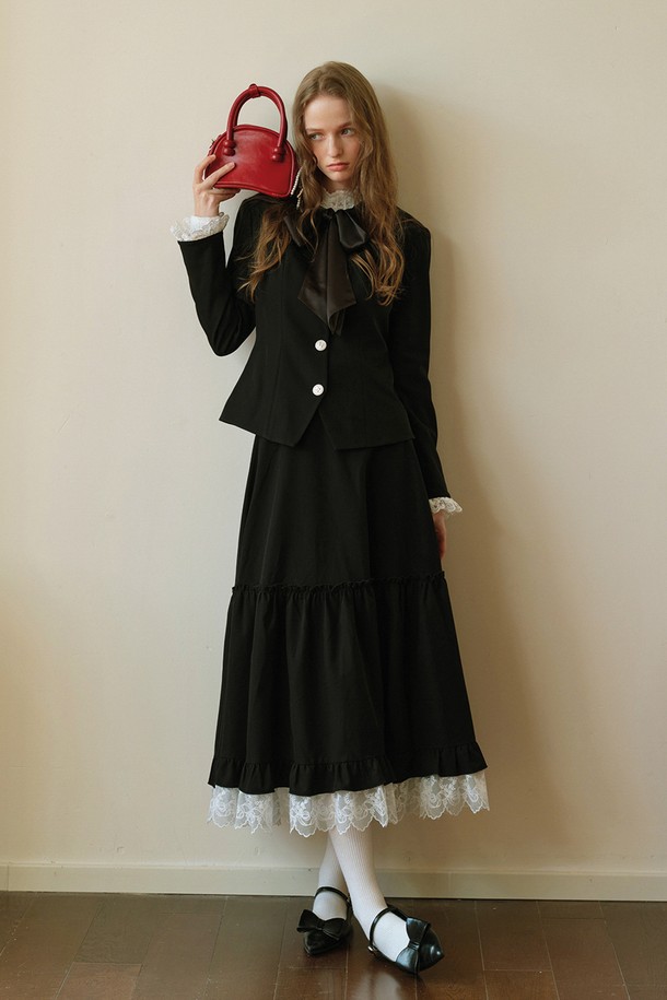 Cest Moidew - 자켓 - Cest_Lace ribbon collar slim jacket