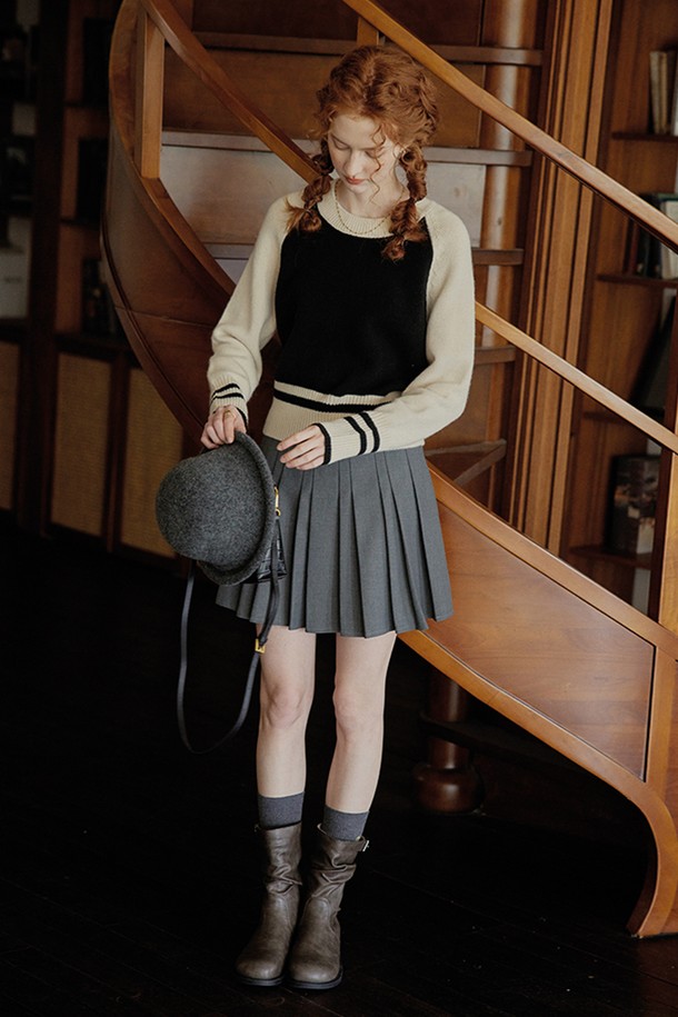 Proud Mary - 스웨터 - PM_Raglan sleeve wool knit top