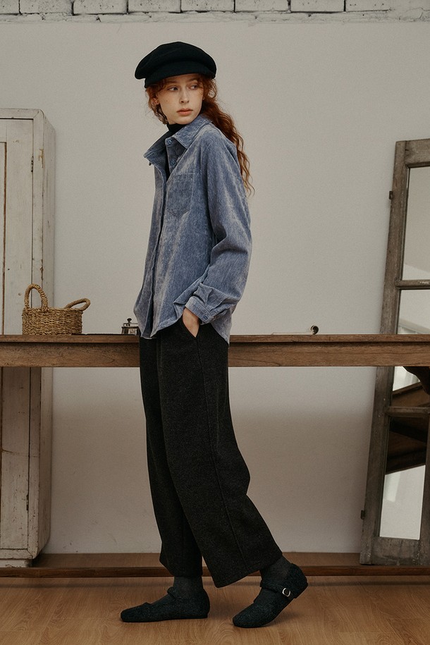 Proud Mary - 롱/미디팬츠 - PM_Loose casual pants_BLACK