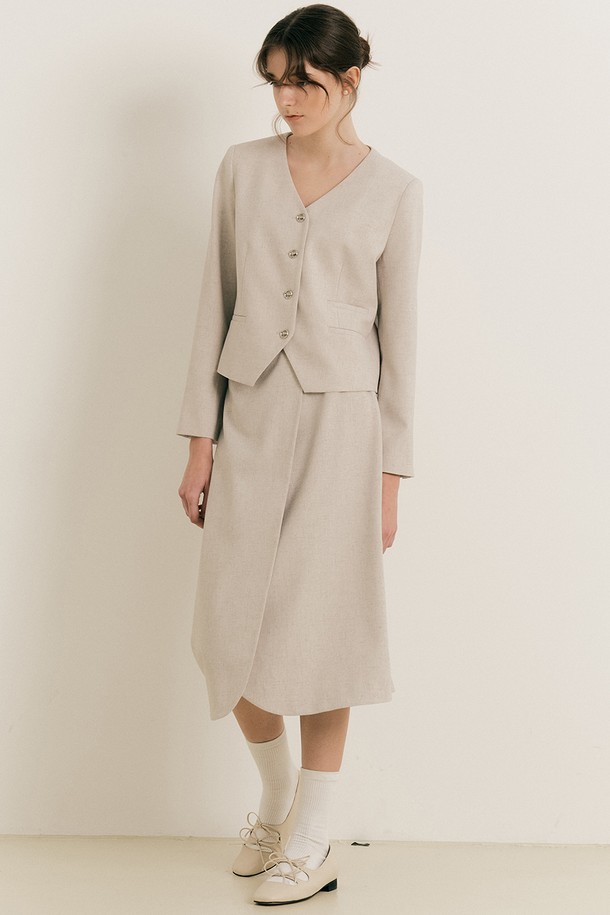 WE'DEE - 롱스커트 - WD_Classic Simple half skirt