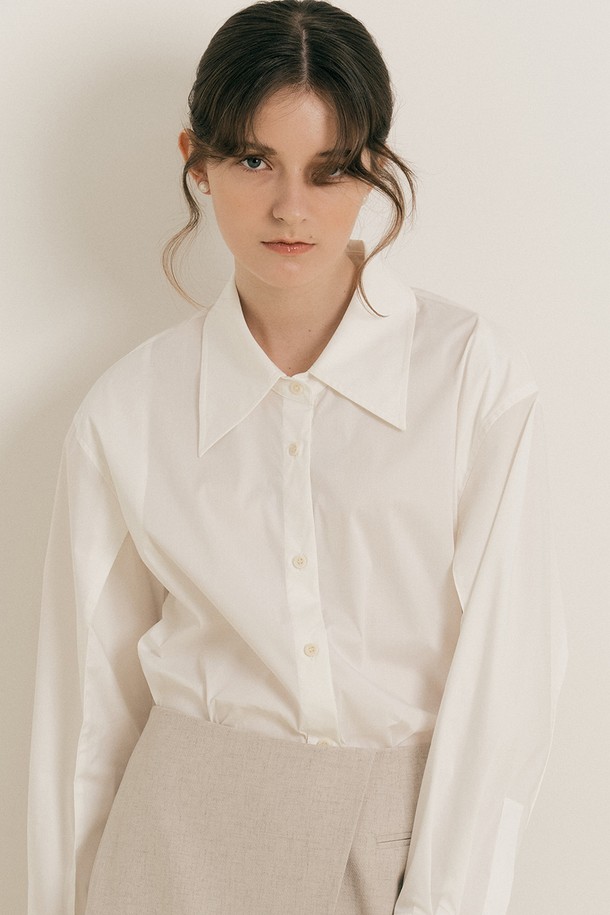 WE'DEE - 셔츠 - WD_Classic white shirt