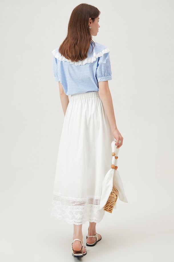 WE'DEE - 셔츠 - WD_Pastoral plaid doll collar shirt