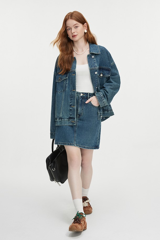 WE'DEE - 데님 - WD_Classic denim mini skirt