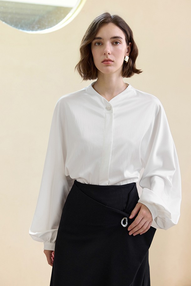 YYIAM - 셔츠 - YY_Temperament long sleeve white shirt