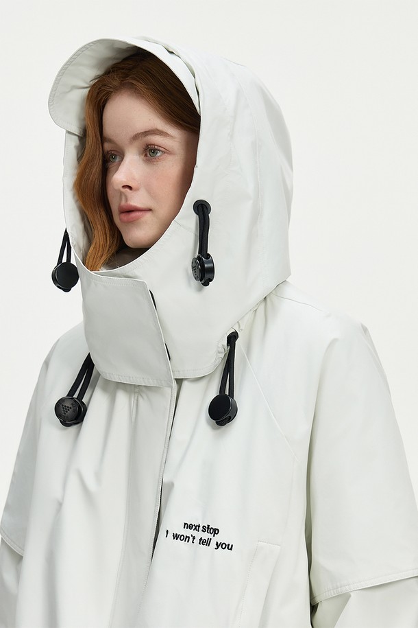 WE'DEE - 패딩 - WD_Outdoor cropped down jacket_WHITE