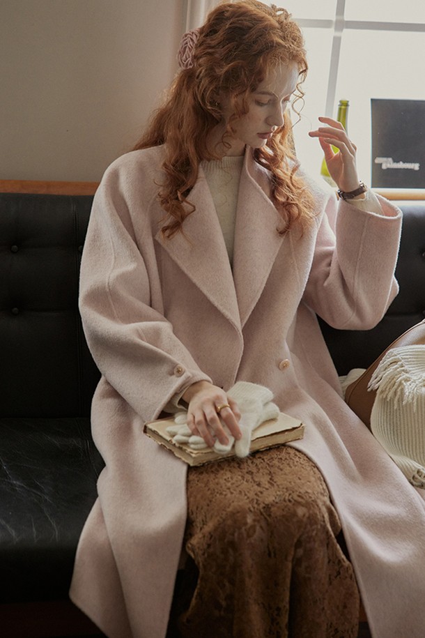 Proud Mary - 코트 - PM_Soft pink wool long coat