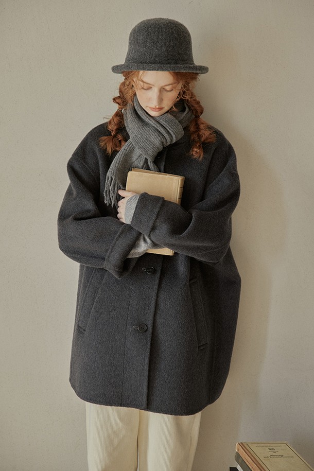 Proud Mary - 코트 - PM_Loose mid-length wool coat