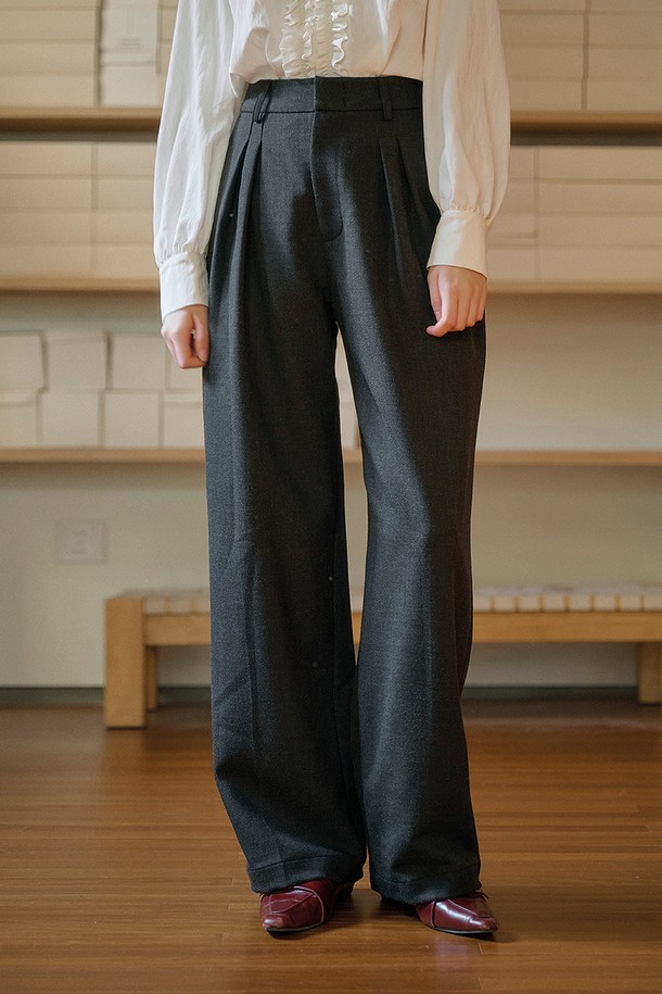 Simple Retro - 롱/미디팬츠 - SR_Anti-wrinkle commuter pants