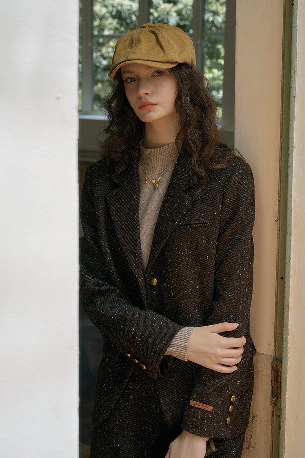 Simple Retro - 자켓 - SR_Vintage wool brown jacket