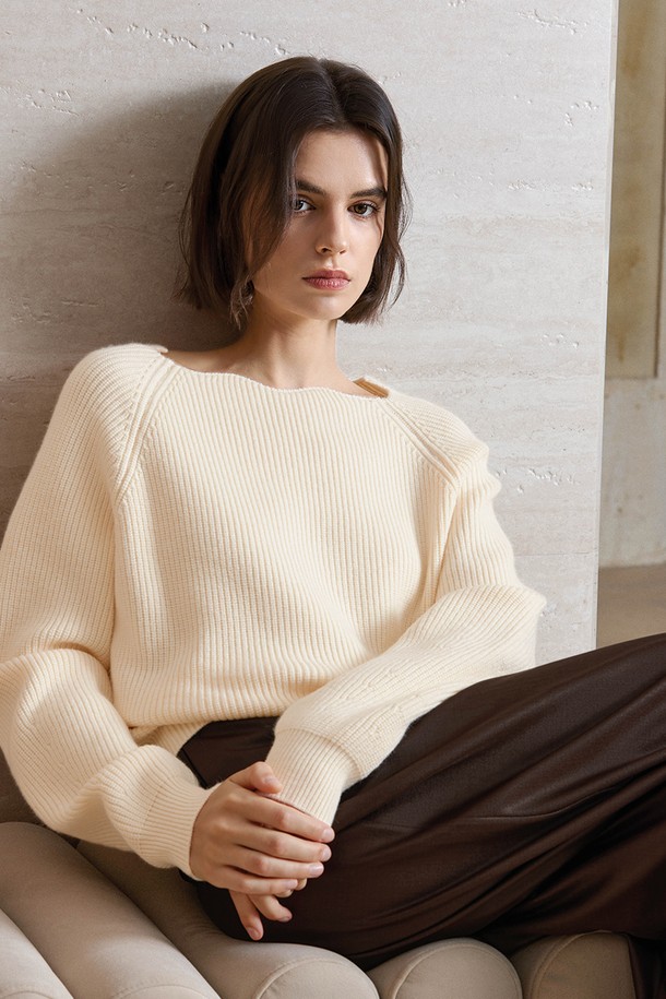 YYIAM - 스웨터 - YY_Gentle long sleeve knit sweater