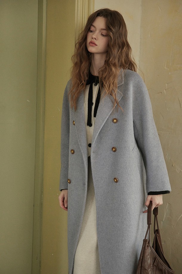 Proud Mary - 코트 - PM_Lavender woolen double coat