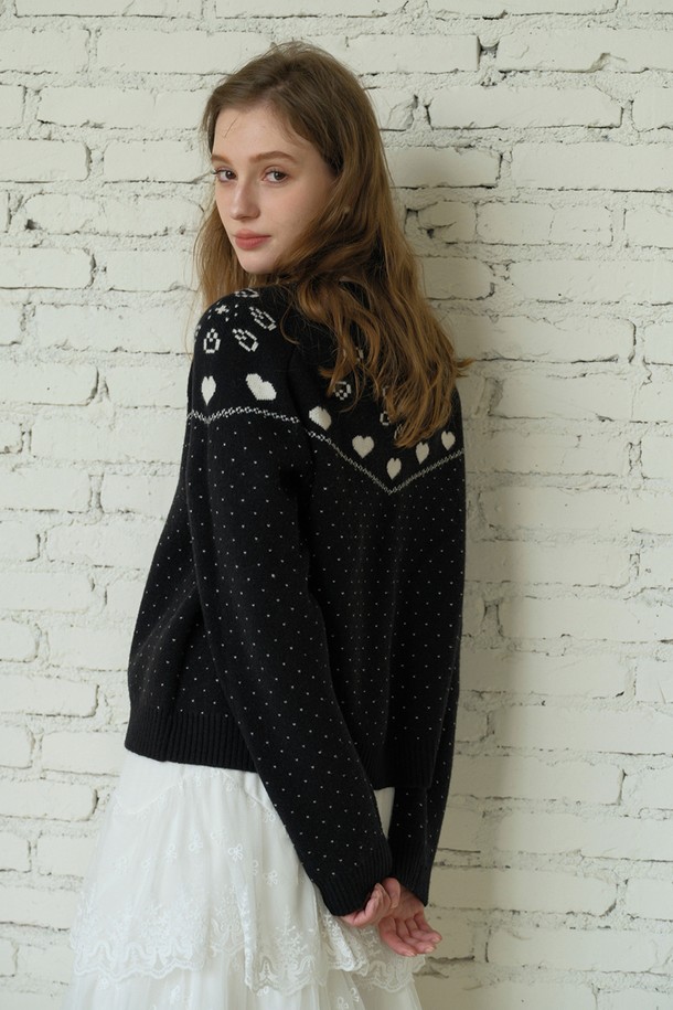 Cest Moidew - 스웨터 - Cest_Dot pattern pullover knit sweater