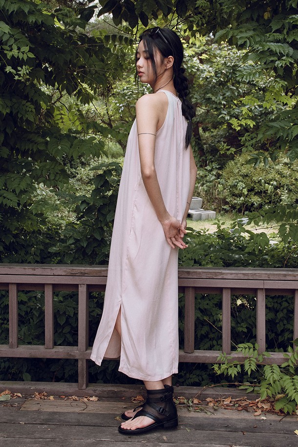 itte - 민소매 원피스 - IT_Round neck elegant dress_PINK