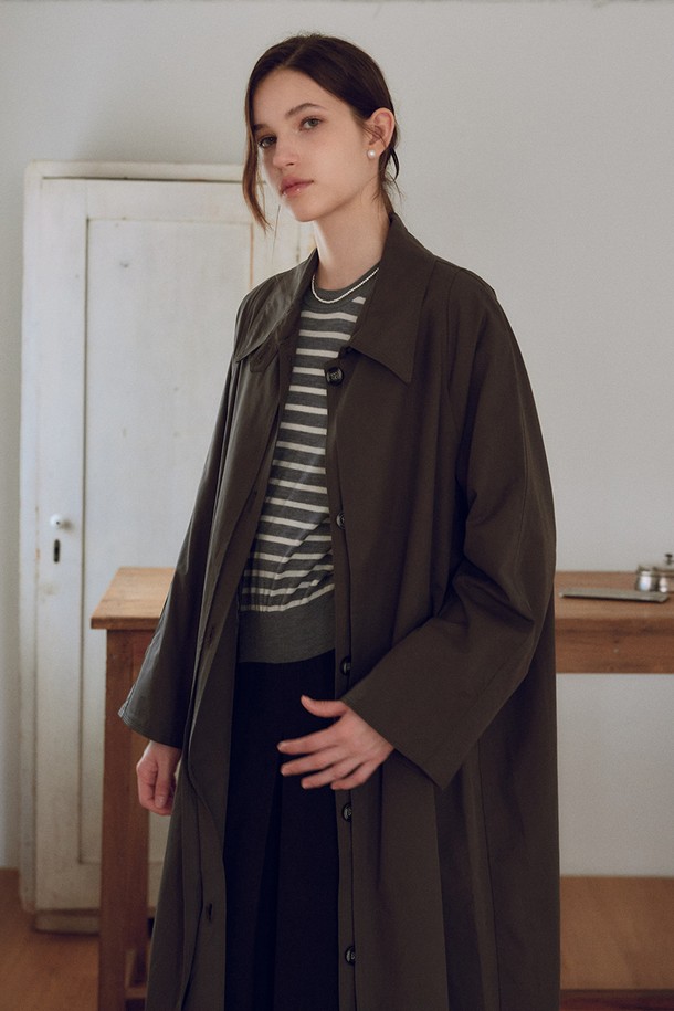 itte - 트렌치코트 - IT_Autumn charcoal trench coat