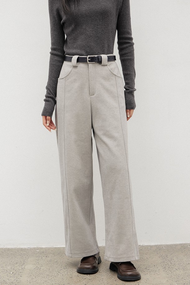 LANGSON - 롱/미디팬츠 - LS_Casual straight long pants