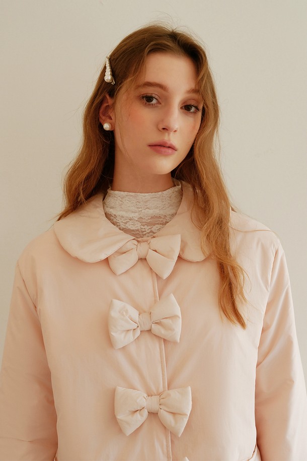 Cest Moidew - 자켓 - Cest_Baby pink bow jacket