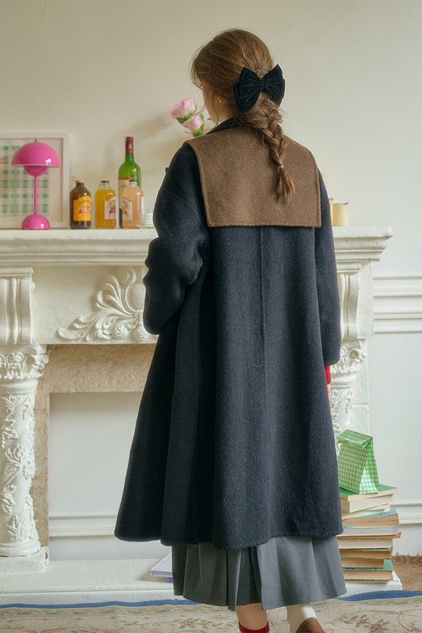 Simple Retro - 코트 - SR_Classic detachable shawl coat