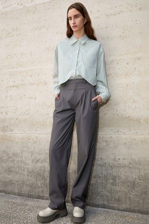 BA_Loose straight long pants