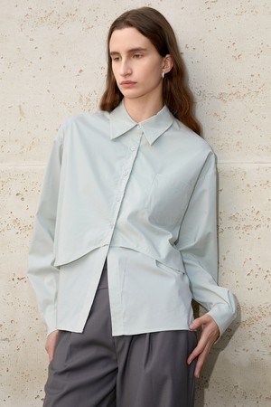 BA_Double layer loose shirt_2color