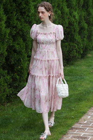 Cest_Romantic fairy floral cake dress