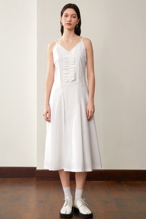 BA_Pure white slim dress