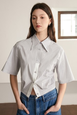 BA_Casual short shirt_GRAY