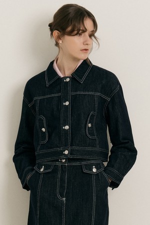 WD_Denim vintage short jacket