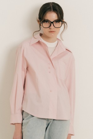 WD_Drop shoulder sleeve shirt_PINK