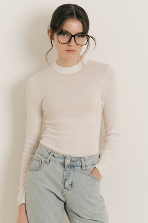 WD_Classic basic knit_WHITE