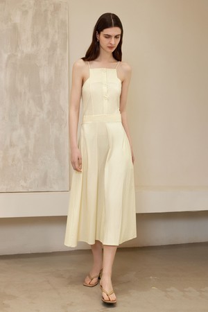 YY_Romantic cinched waist slip dress