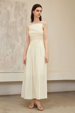 YY_Double strap slip linen dress