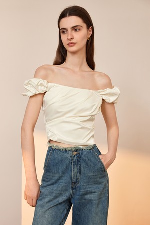 YY_Bud sleeve crop top