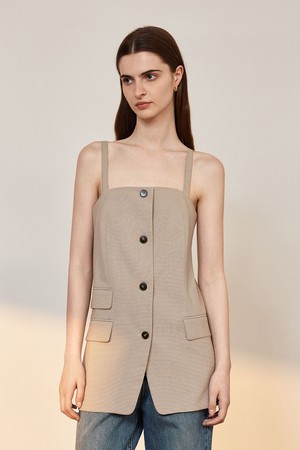 YY_Casual suit sleeveless top