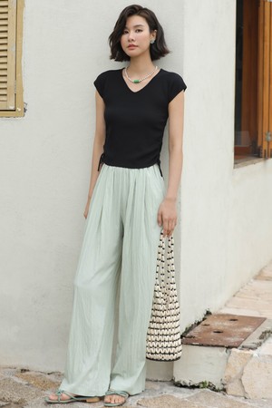 LS_High-waisted summer pants