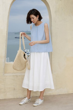 LS_Summer A-line gentle skirt