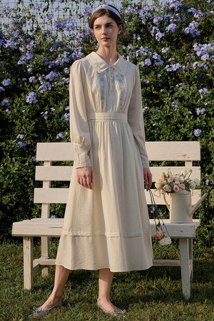SR_Garden rose embroidery dress