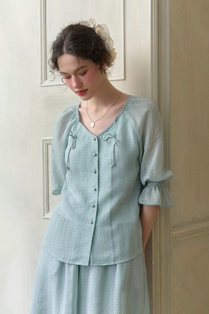 SR_Striped summer blue blouse