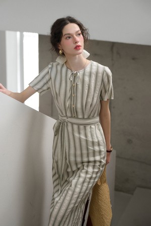 SR_Commuter style striped dress