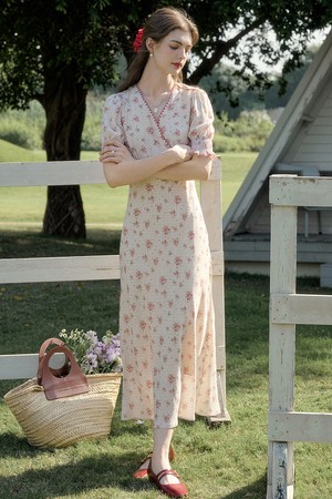 SR_Pink peach puff dress