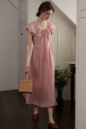 SR_Tulip shirring dress_PINK