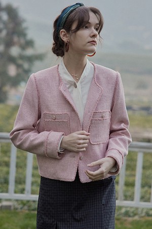 PM_Pink tweed jacket