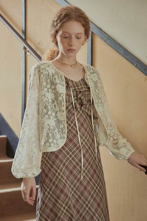 PM_See-through lace linen cardigan