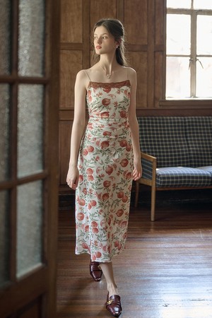 SR_Romantic print slip dress