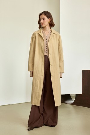 YY_Single-breasted trench coat