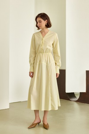 YY_A-line gentle shirt dress