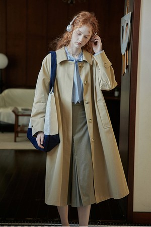 PM_Classic hidden button trench coat