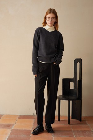 BA_High-waisted casual pants_2color