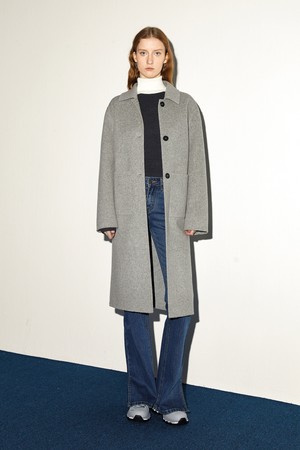 BA_Gentle solid color wool coat_2color