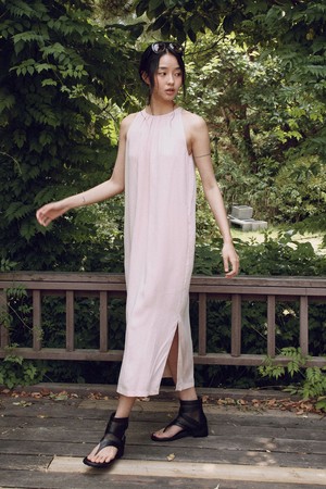 IT_Round neck elegant dress_PINK